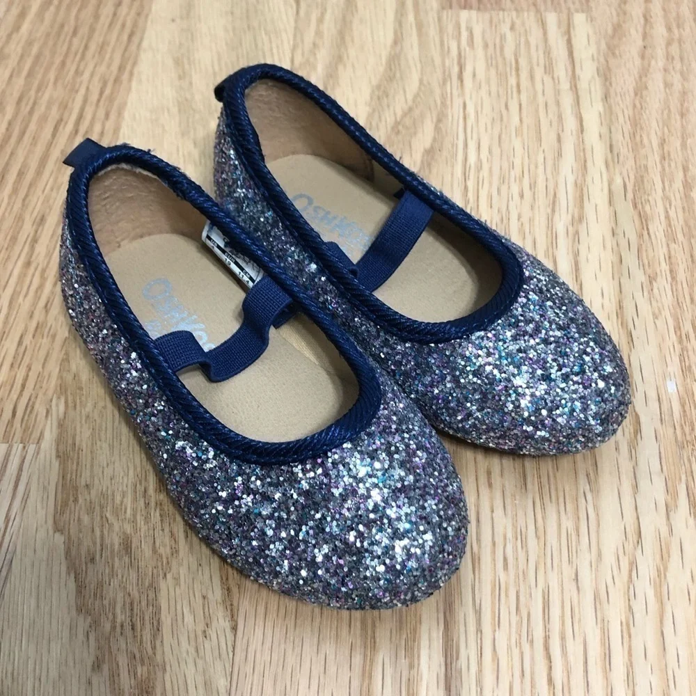 Osh Kosh B’gosh Glitter Flats Girls Baby Kids 4
